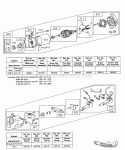 Electric Starter And Chart Diagram and Parts List for 170401-0665-99  Briggs and Stratton Engine